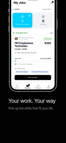 NERA Jobs: On-Demand Shifts iPhone screenshot 3