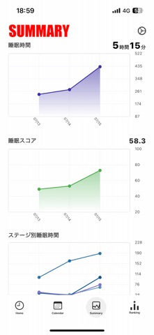 SLEEP! のスクリーンショット