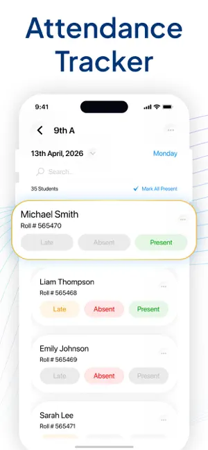 Attendance Tracker & Register screenshot 1