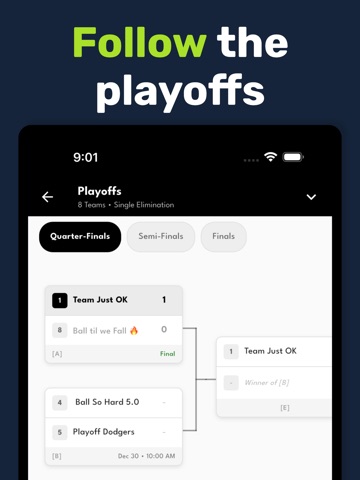 Pittsburgh Sports League iPad screenshot