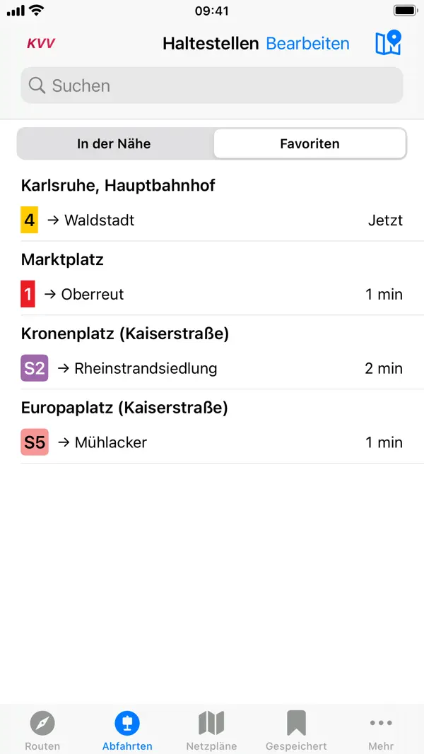 ÖPNV Navigator iPhone App Screenshot 5 – Navigation