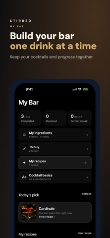 Stirred - Cocktail Guide iPhone screenshot