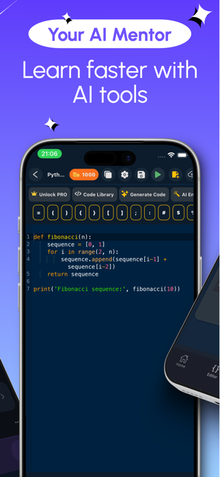 AI Code Editor & Compiler Screenshot 2 of 5