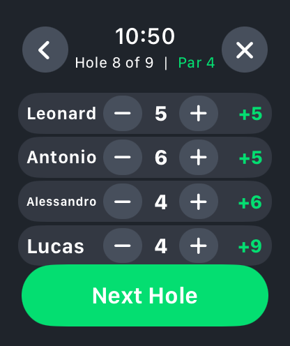 Golf Stroke Counter get.active screenshot 4