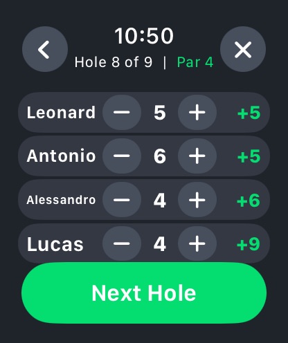 Golf Stroke Counter get.active watch screenshot 4