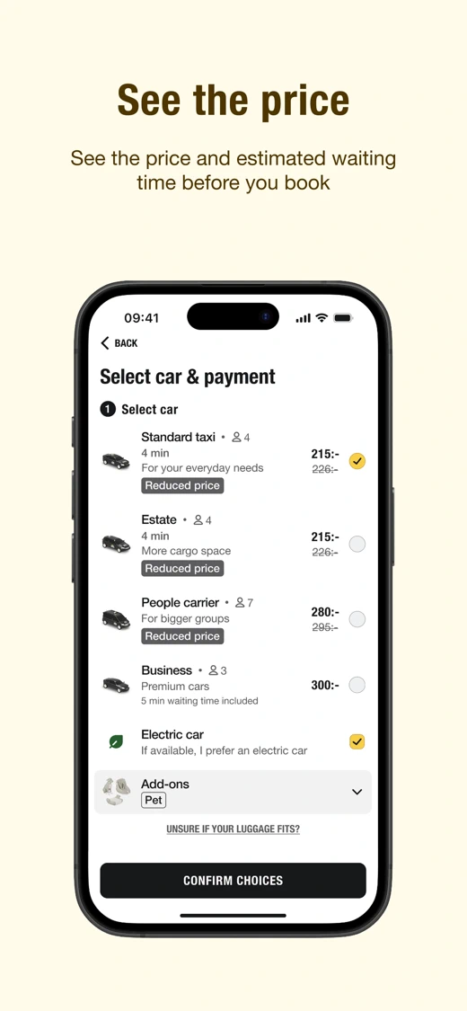 Taxi Sthlm screenshot 4