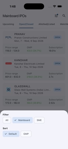 Narada: Check IPO Allotment Screenshot 2