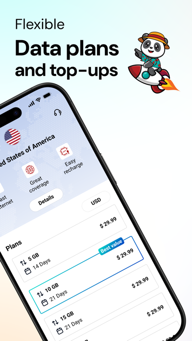 BeachSIM - Global travel eSIM iPhone screenshot 3 - Travel app
