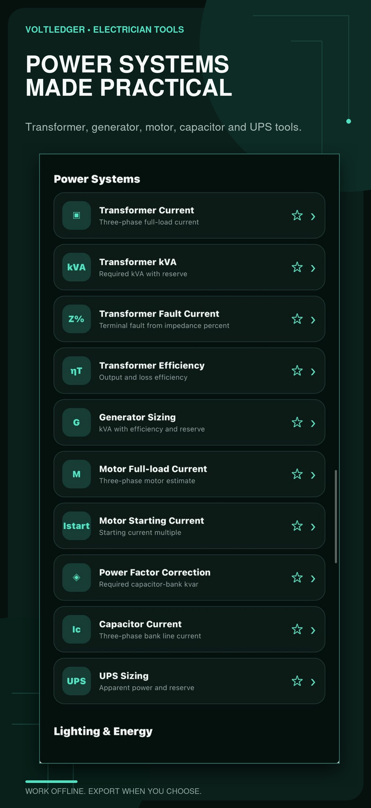 Screenshot 9 of VoltLedger: Electrician Tools