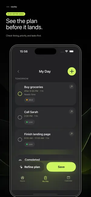 Sayday: Plan your day screenshot 3