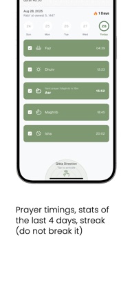 Salah Tracker - five daily screenshot 2
