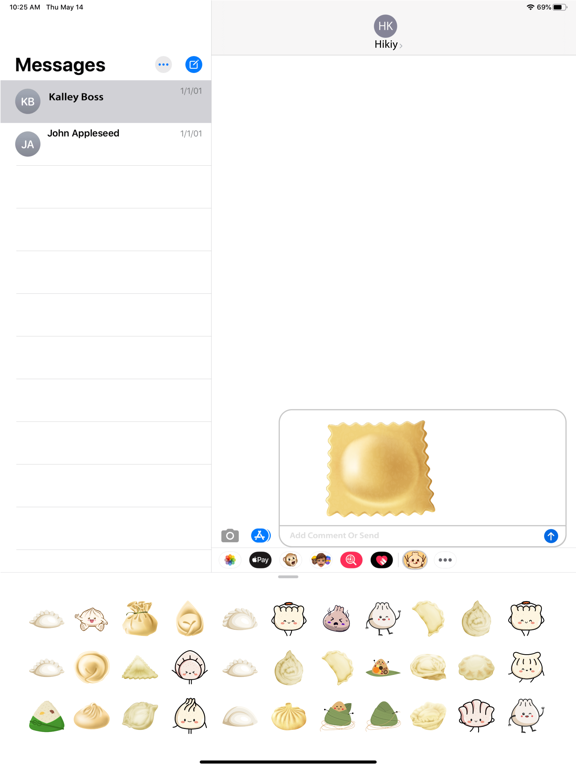 Screenshot #6 pour Dumplings Stickers Soft