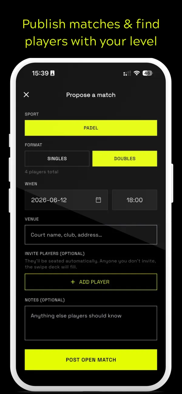 Screenshot #1 pour Slice - Tennis and Padel