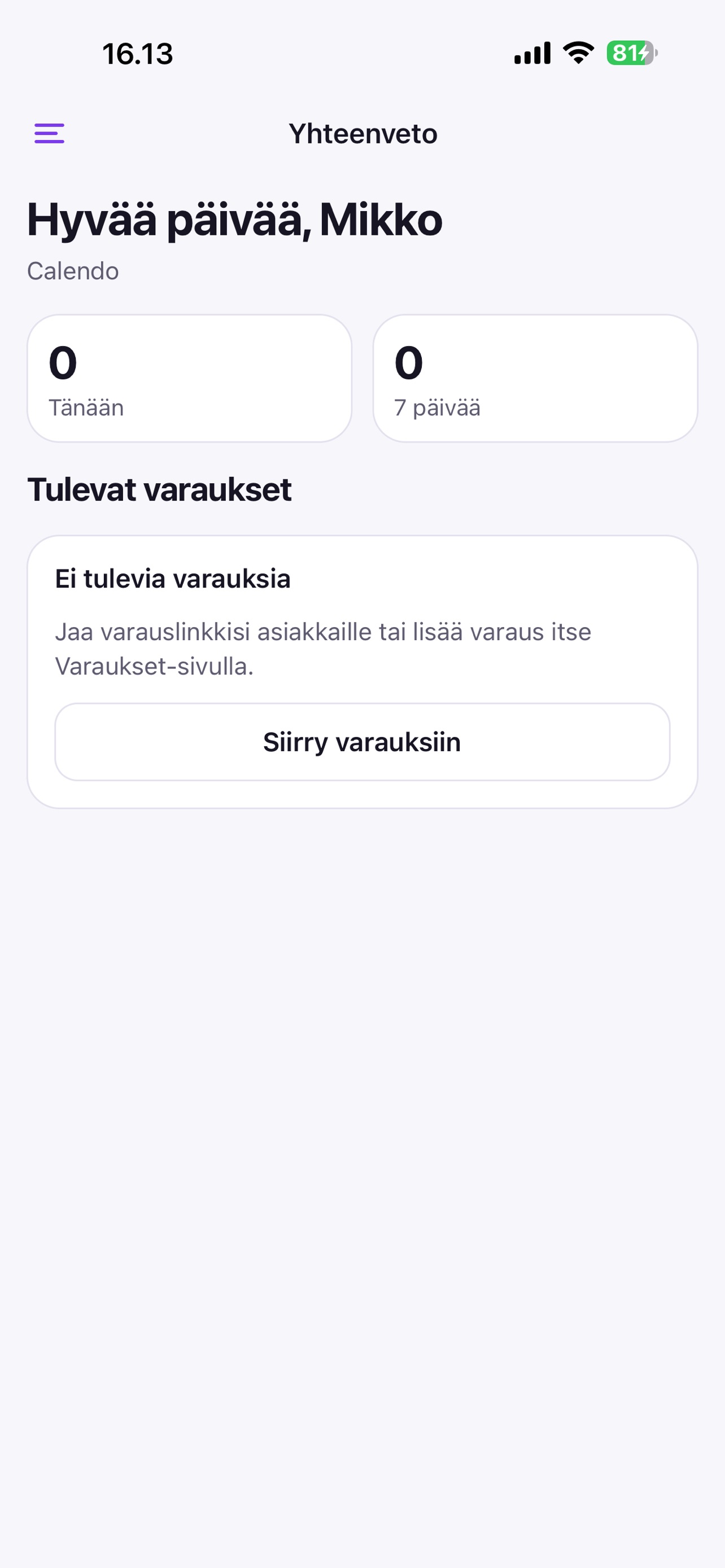 Screenshot 1 of Calendo: Appointment Booking