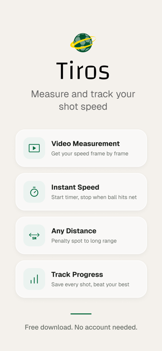 Tiros - Shot Speed Tracker Screenshot 1 of 6