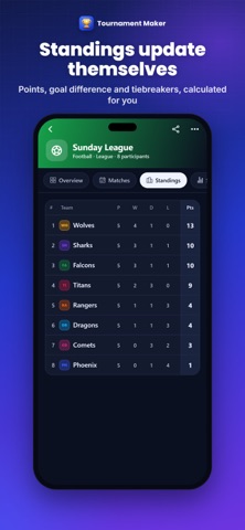 League & Tournament Maker Screenshot 2 of 8