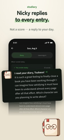 Studiary: AI English Diary Screenshot 6 of 8