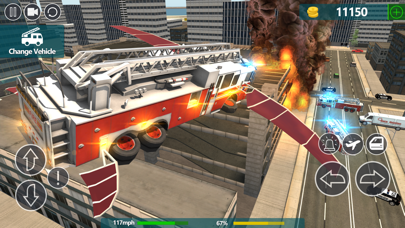 Fire Truck Flying Car Screenshot