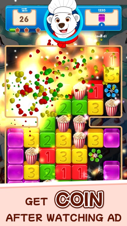 Polar Bear HOT SWEETS Match3 screenshot-3