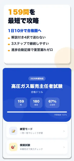 高圧ガス販売主任者試験 合格ドリル screenshot 1