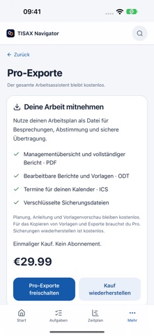 TISAX Navigator screenshot 4