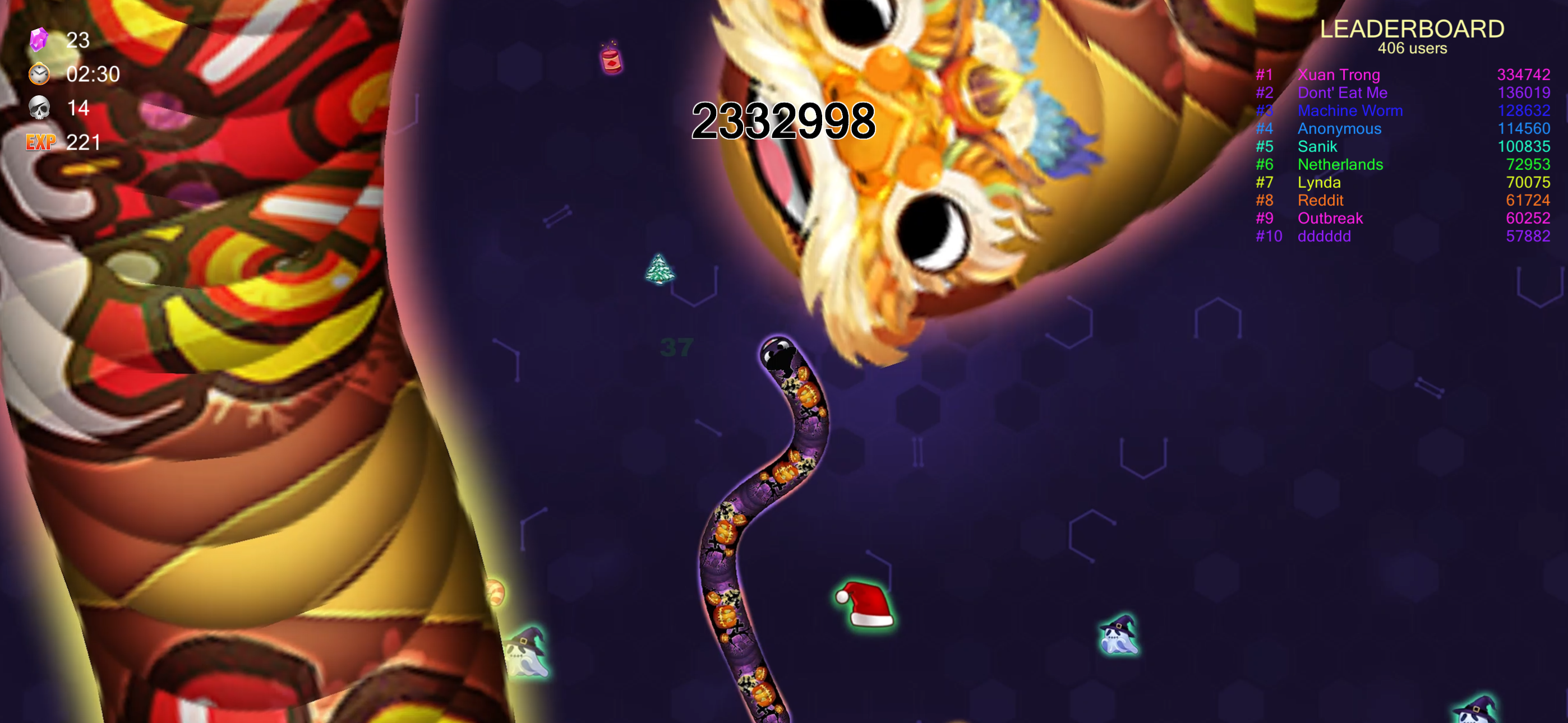 Worm.io - Snake & Worm IO Game