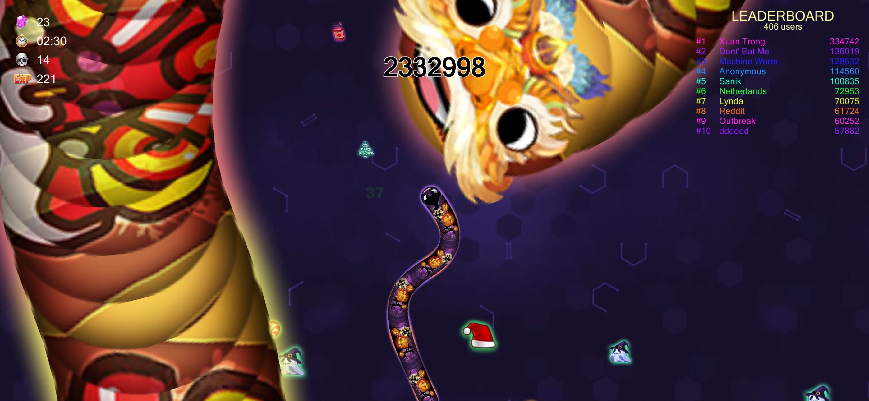 Worm.io - Snake & Worm IO Game screenshot 1
