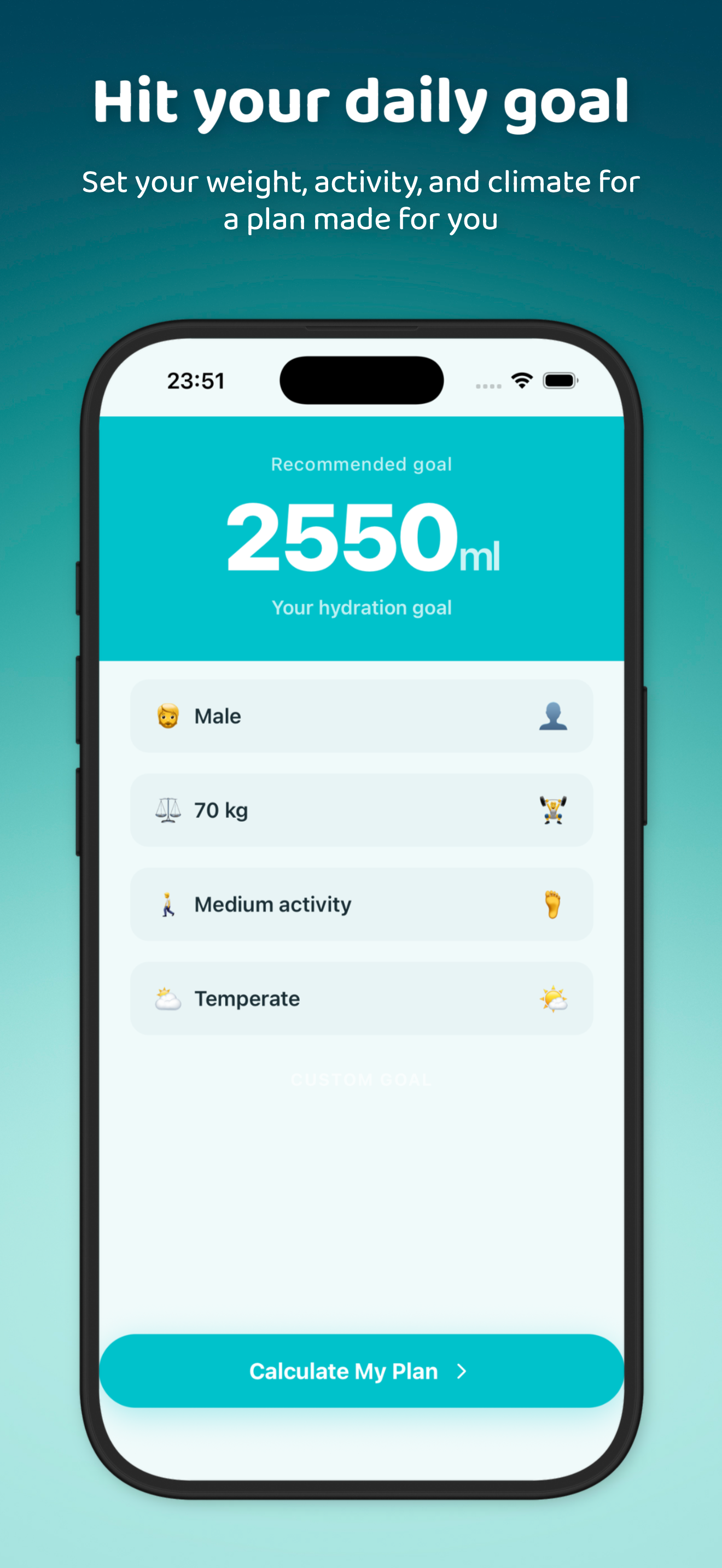 Hydra Drink Tracker screenshot 2