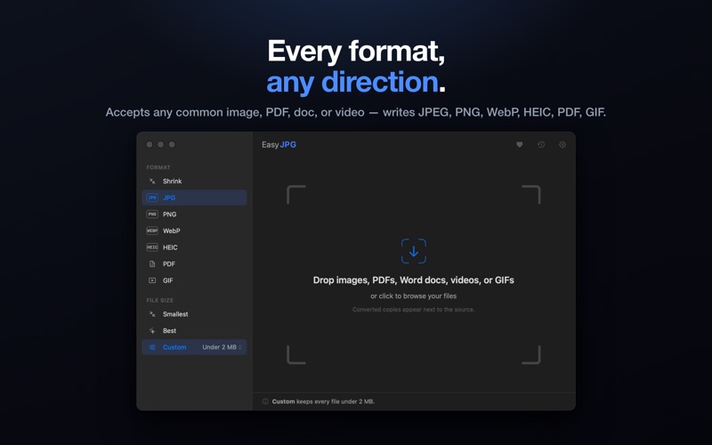 EasyJPEG: Convert & Compress screenshot