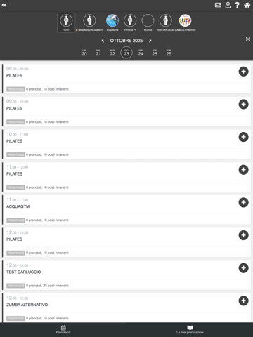 Sporting Andrietti iPad screenshot