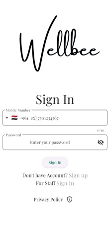 Wellbee.app screenshot