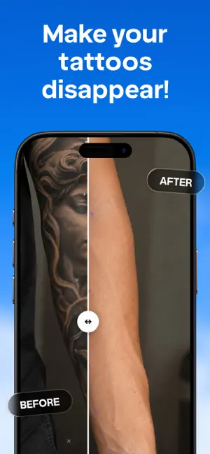 Tattoo Remover AI - Editor screenshot 1