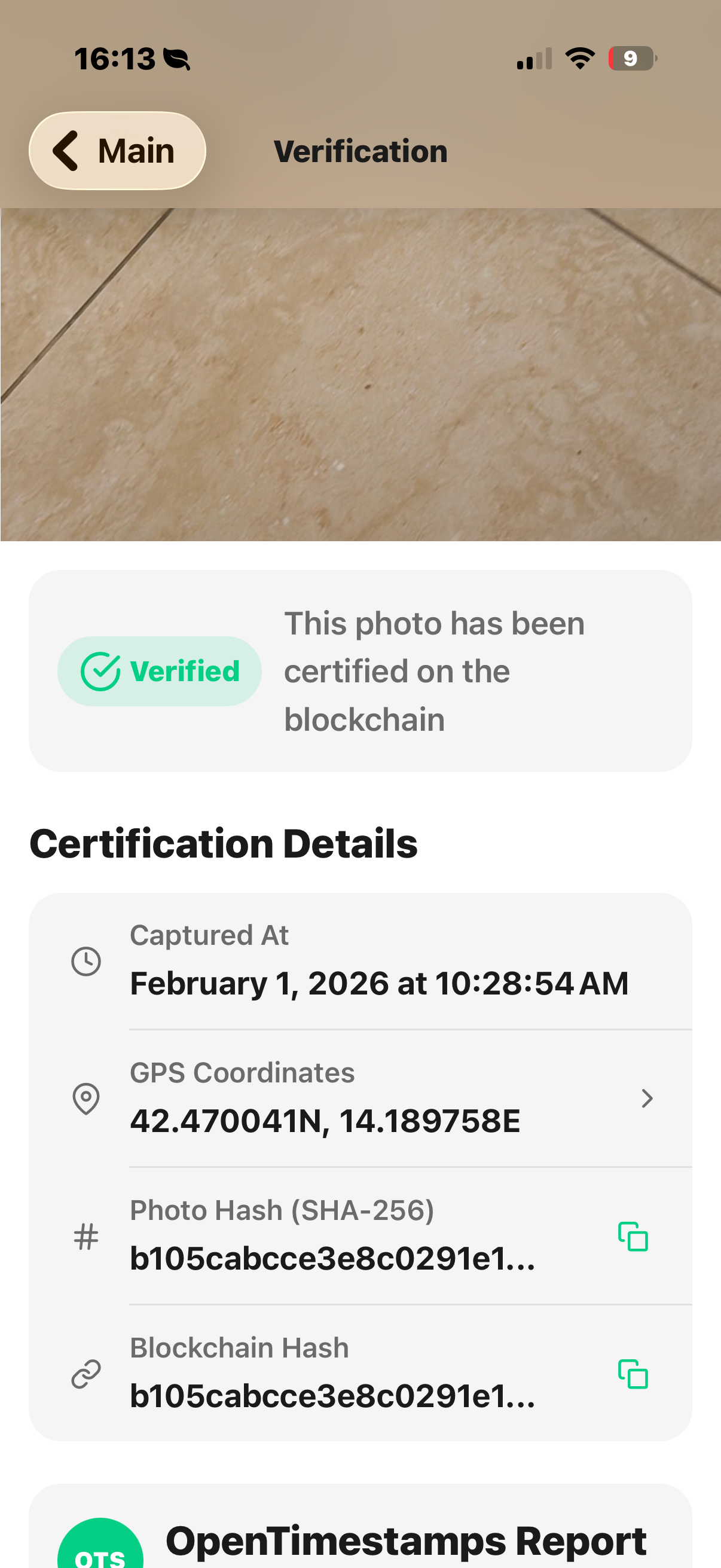 Certify Photo