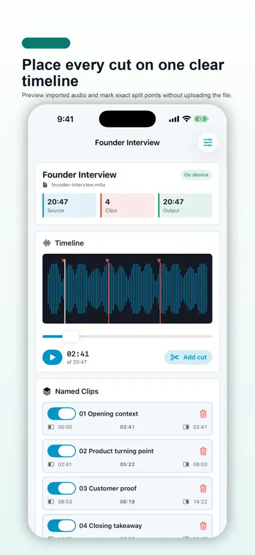 ClipCue Audio screenshot 1 of 5