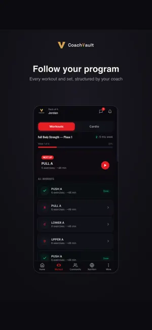 Coach Vault screenshot 2