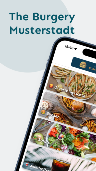 The Burgery Musterstadt app screenshot