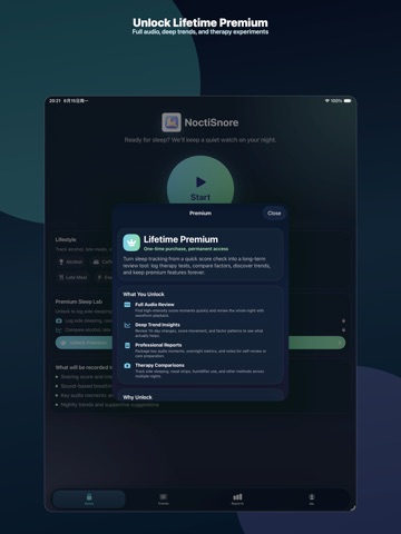 NoctiSnore iPad screenshot