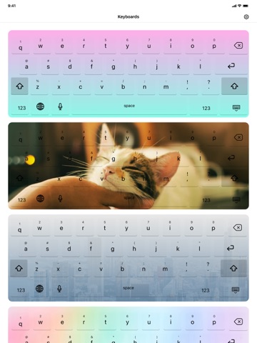Font, Keyboard Skin for iPhone iPad screenshot