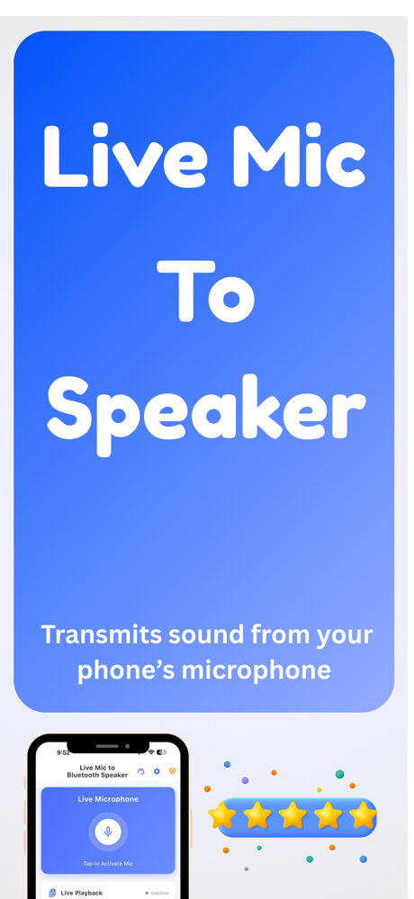 Live Mic to Bluetooh Speaker screenshot 1