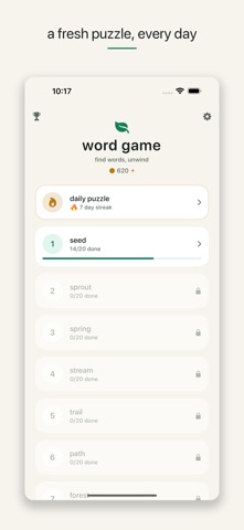 WordBloom: Calm Crossword Screenshot 1 of 5