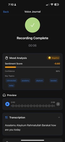 Verba – AI Voice Journal screenshot