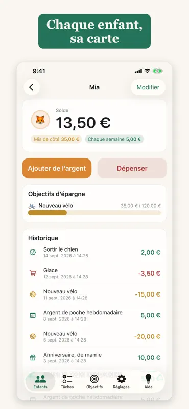 Argent de poche: carnet enfant screenshot 2 of 5