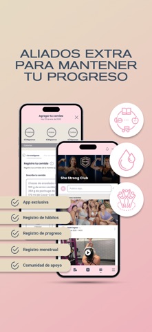 Team She Strong App iPhone screenshot