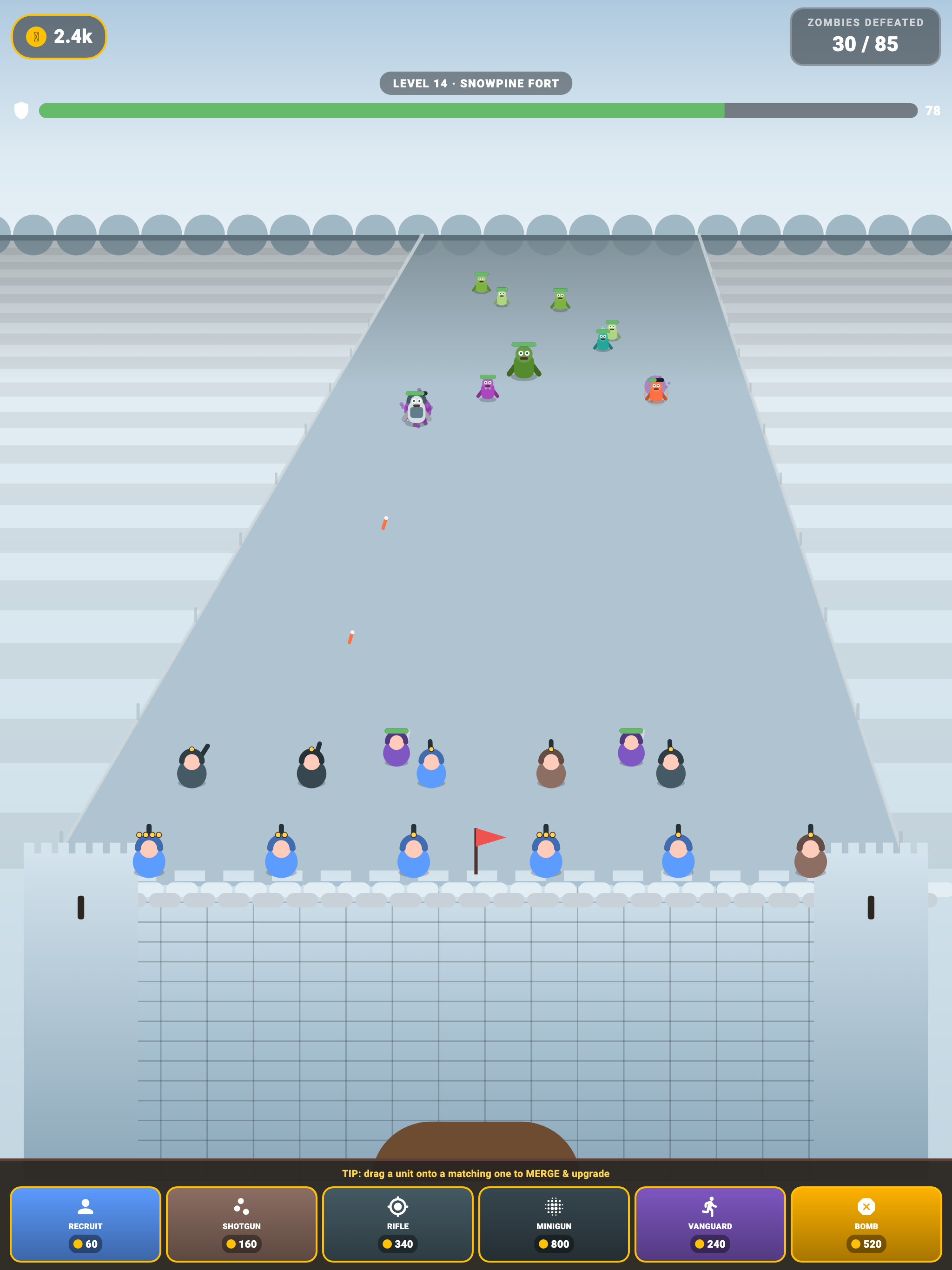 Merge Warrior Defense screenshot 10