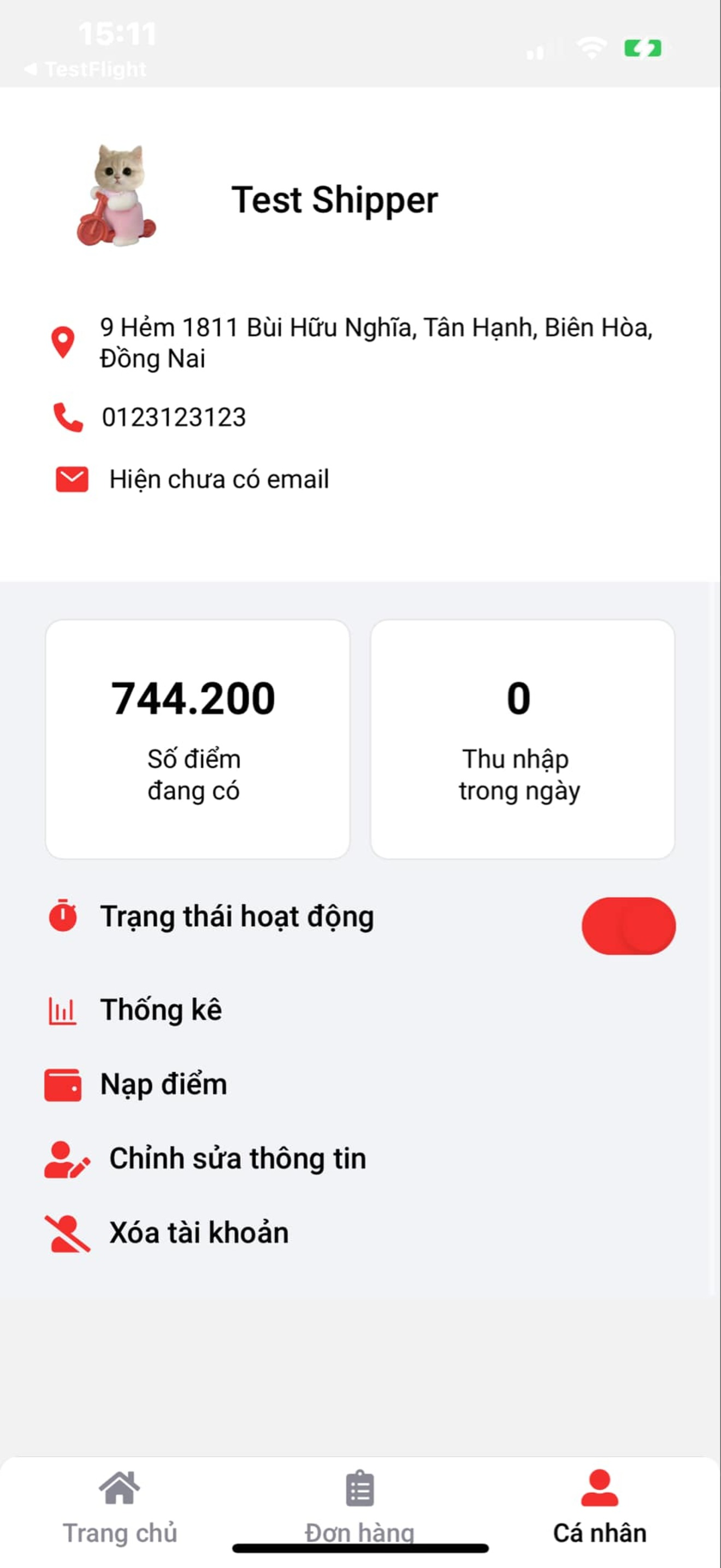 WinShip Tài Xế
