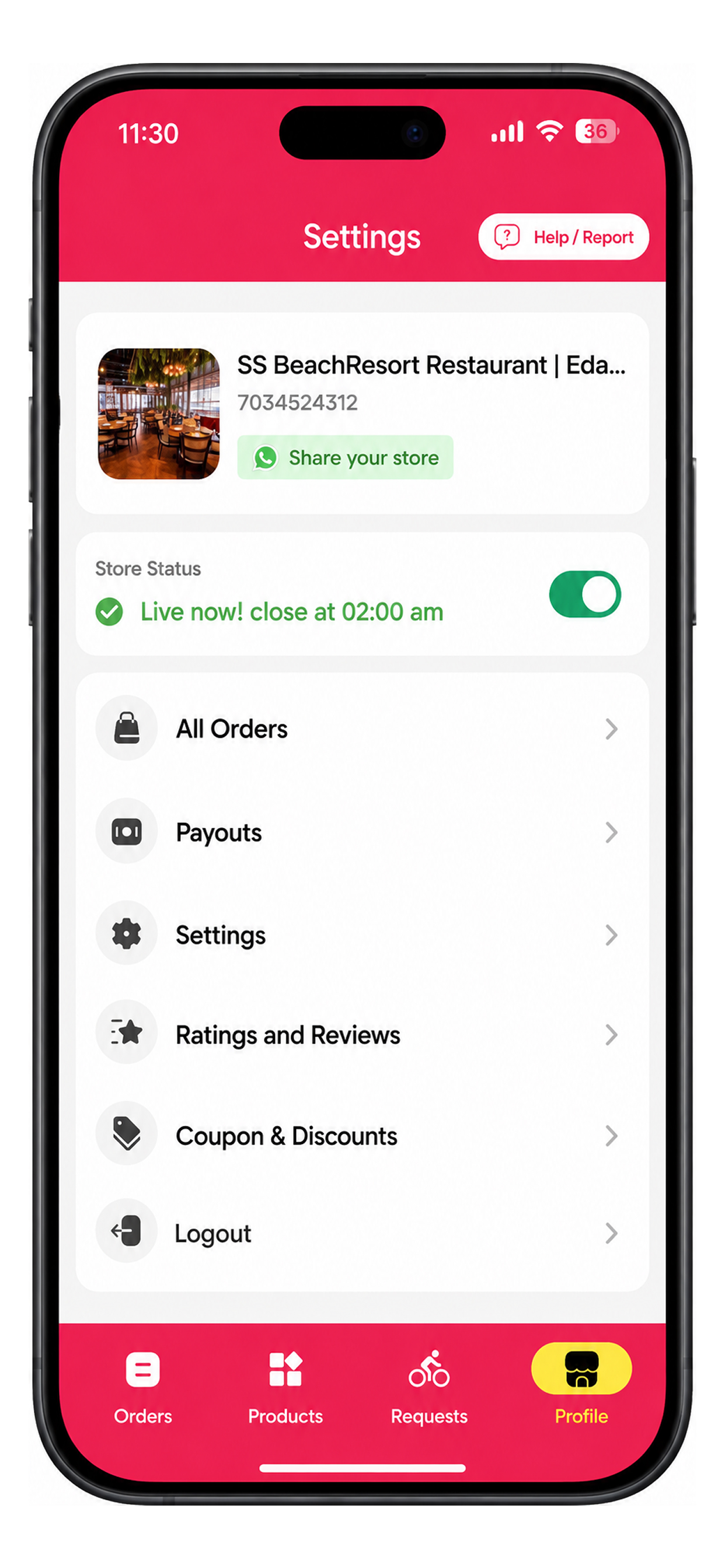 Merchant Dashboard | Bytes