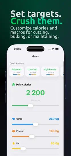 Capture d'écran de Calometric — Calories Tracker sur iPhone 4