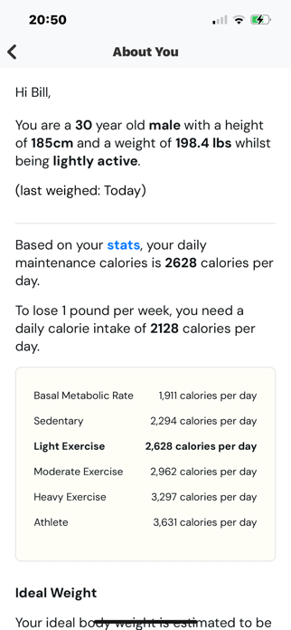 Simple Calories Screenshot 1 of 4
