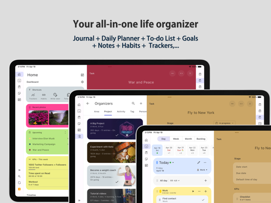 Screenshot #4 pour Life Organizer - Journal it!