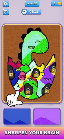 Sand Sort iPhone screenshot